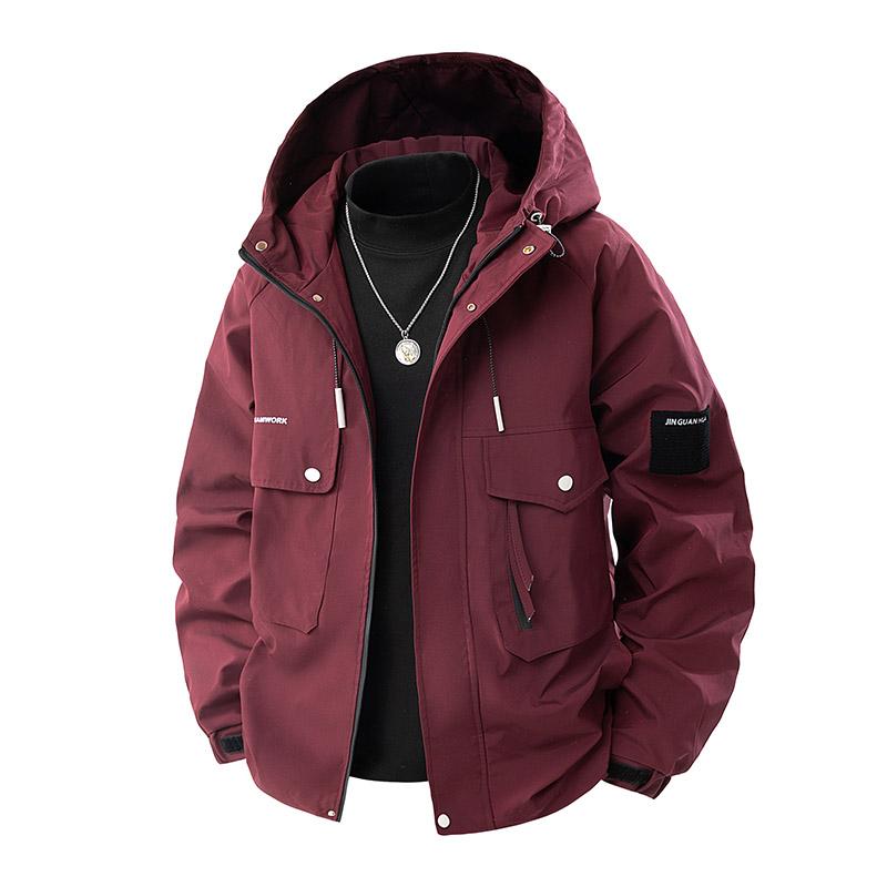 Men's Spring And Autumn Casual Windproof Warm Hooded Jacket, Multi-Pocket Workwear Coat, Early Spring Hooded Softshell Jacket, Suitable For Outdoor Activities Men's Spring And Autumn Casual Windproof Warm Hooded Jacket, Multi-Pocket Workwear Coat, Early Spring Hooded Softshell Jacket, Suitable For Outdoor Activities