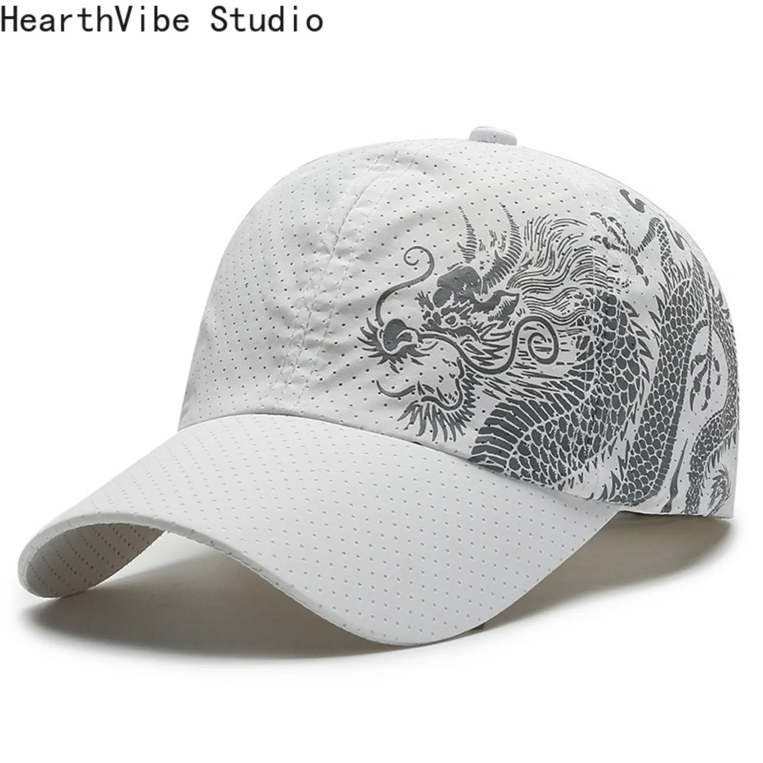 Men's Military-Style Tactical Dragon Camo Trucker Athletic Hat - Adjustable Snapback Fit, Breathable Mesh Panels, for Hiking, Outdoor Activities, Men's Hats, Athletic Hats