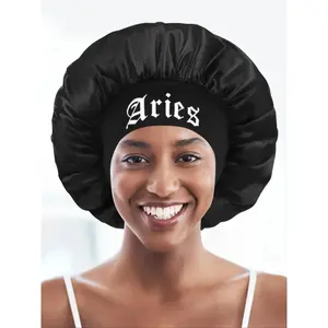 Constellation Print Satin Sleep Bonnet, Soft Comfortable Sleeping Bonnet, Make Up Washing Face Daily Use Bonnet, Bonnets for Sleeping, Fashion Accessories for Women