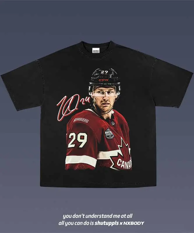 Nathan MacKinnon Shirt, Hockey T-Shirt, Unisex Hoodie & Crewneck Sweatshirt, Ice Hockey Fan Apparel, Sports Gift