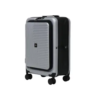 Global DRT 20-Inch Carry-On Suitcase Lightweight Aluminum Collapsible Expandable Airline Approved Water & Impact Resistant Zippered Closure Stylish Rugged Luggage Smart Luggage Stylish Rugged Luggage Smart Luggage