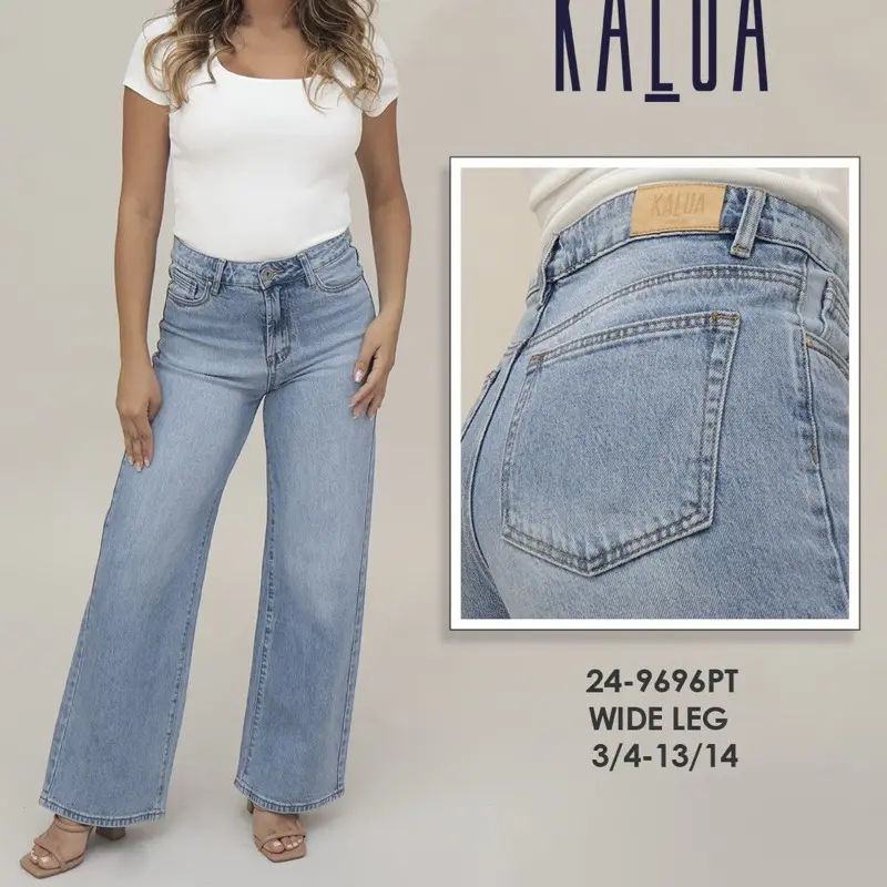 Mom jeans wide legs kalua Petite Mom jeans wide legs kalua Petite