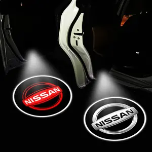 Car Door Welcome Light LED Projection Lamp Nissan Car Door Logo Light Interior Decoration Accessories