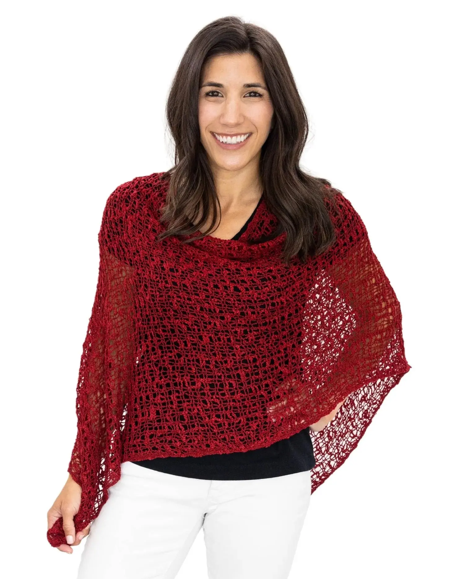 Open Weave Poncho
