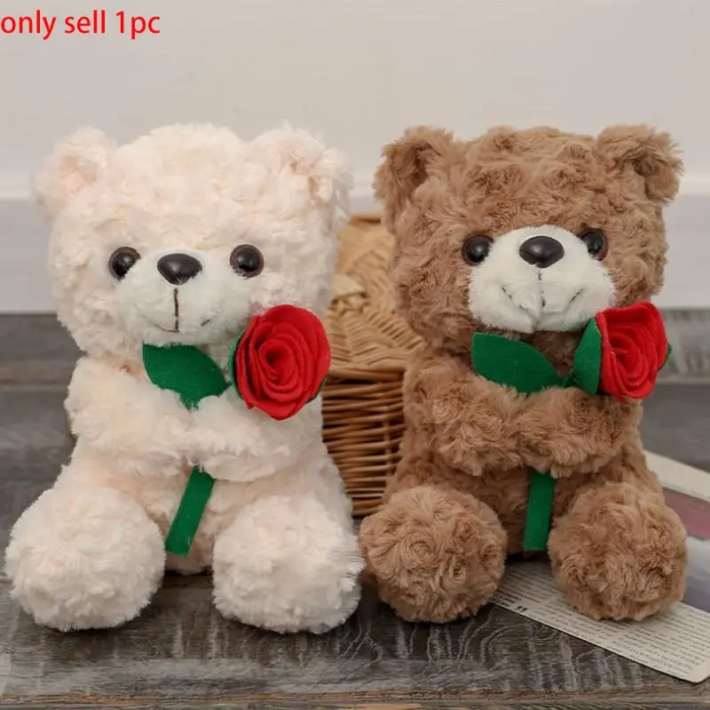 1 count Plush Teddy Bear with Roses To Mom Gift,Heart Soft Toy, Stuffed Animal Gift, Perfect Gift for Valentine's Day Anniversary Birthday Romantic Occasions, Soft Cuddly Gift, Snuggle Bear