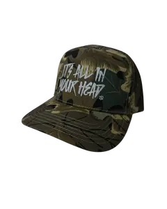 All In Your Head Army Camo Trucker Curved Brim
