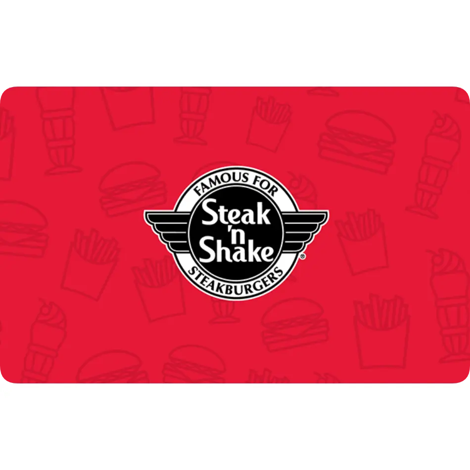 Steak 'n Shake eGift Card | Steakburgers, Milkshakes & Fries