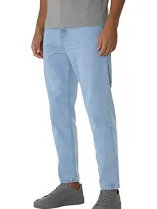 WIRDATRD Men's Casual Minimalist Tapered Denim Jeans with Pockets Smooth Zip Versatile Fall Winter Pants for Thanksgiving Outfit