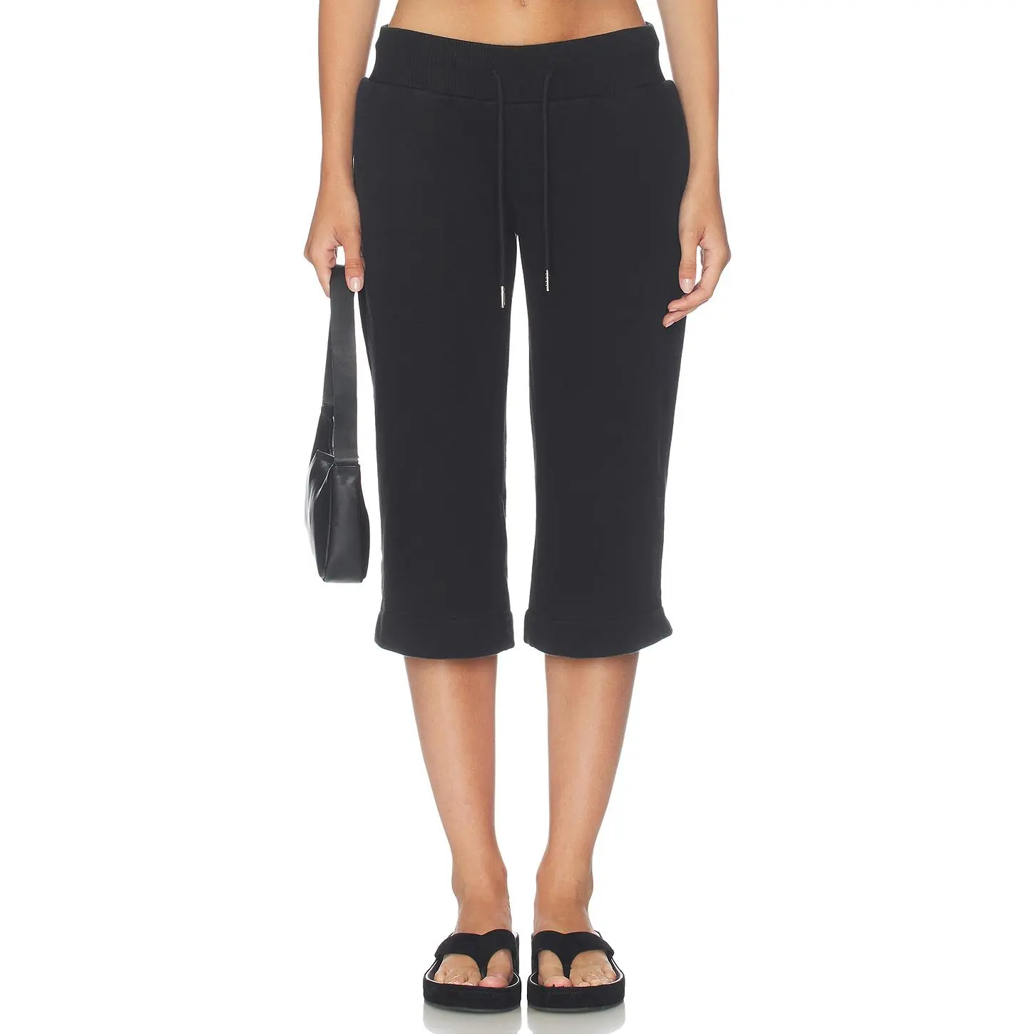 NIIHAI Capri Tracksuit Pant in Black
