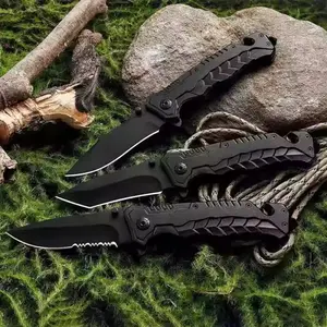 A variety of functional styles of folding knives, high hardness stainless steel, can be used for outdoor self-defense men's Christmas gift
