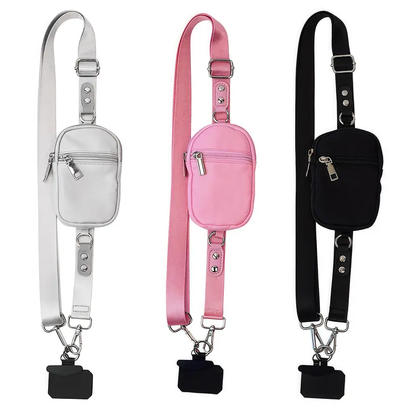 Plus Size Crossbody Phone Lanyard Bag Set - Adjustable Length, Unisex Universal Fit for Plus Size Men Women, Card Holder, Hook for Commute Travel Sport，Perfect Gift for Dad and Mom