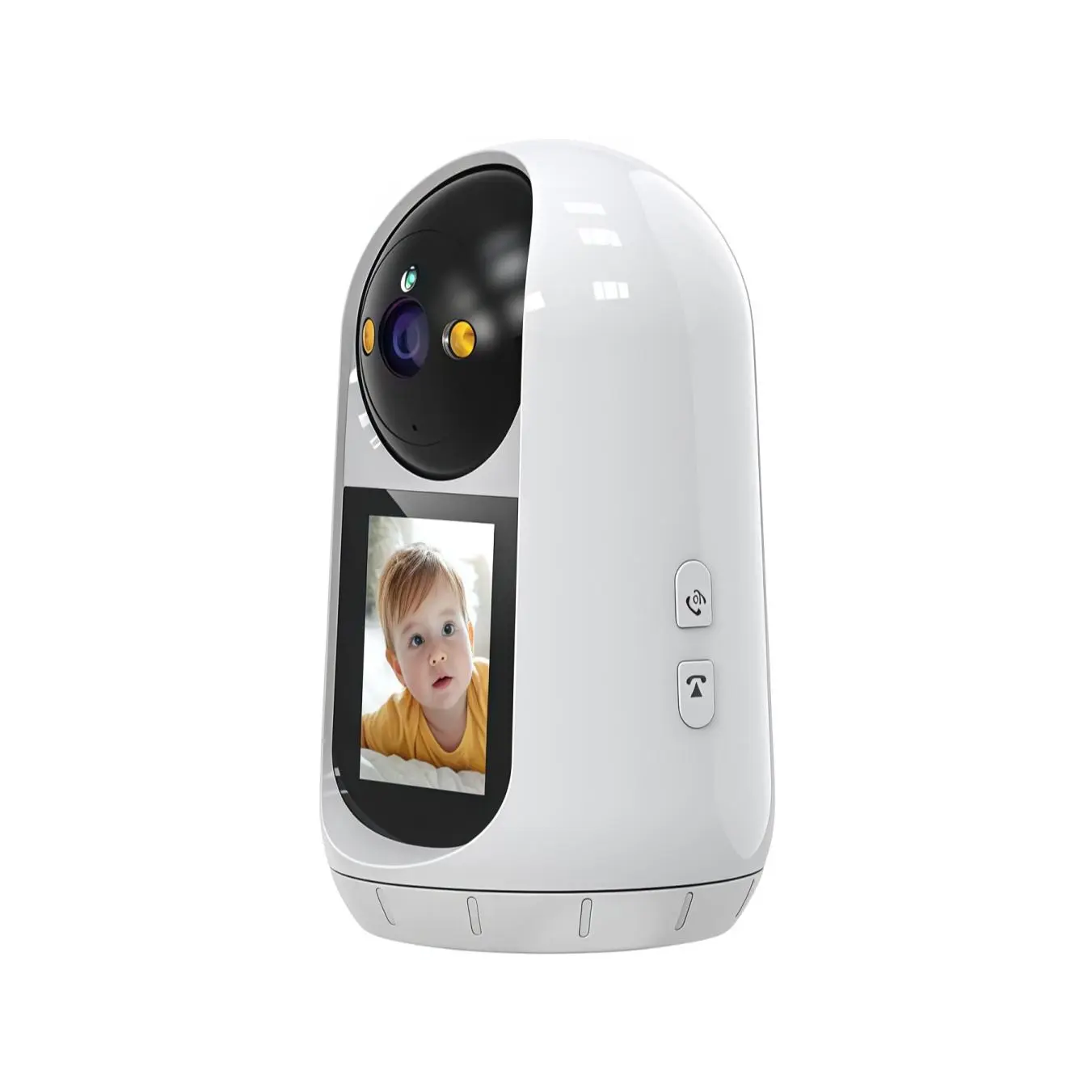 2 Way Video Calling Camera, Dog Camera with Phone App, 2.4G WiFi Only, 360° PTZ Pet Monitor Cam with Speaker, 2.4" Display Doggy Cam, Motion Detector, 1 Click Call, in-House Monitoring Pet/Baby/Nanny