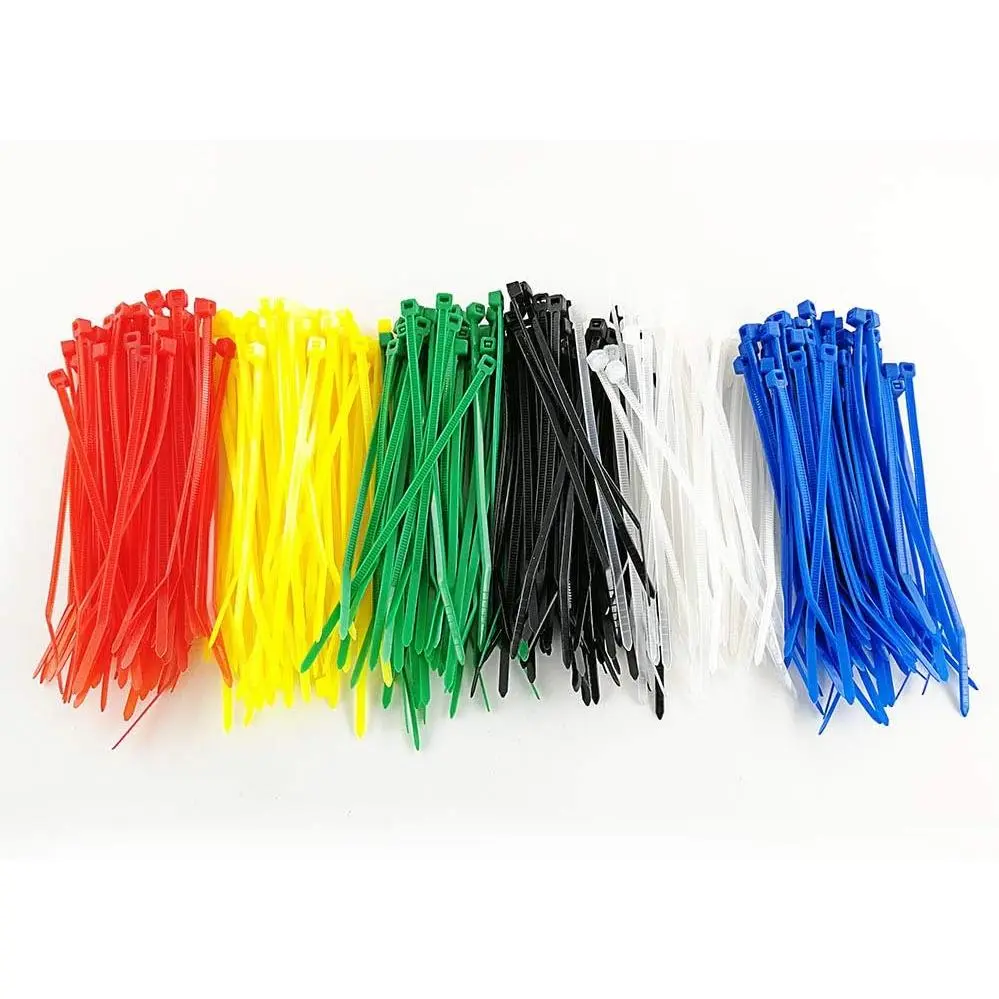 8-Inch Higher Quality Self-Locking Colored Nylon Cable Zip Ties, Cable Management & Wire Management Plastic Ties for Home, Festive Decorations Use