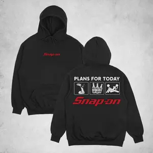 Snap-on Plans For Today Printed Fleece-lined Unisex Hoodie, Sweatshirt, Comfort Errands, Classic Cotton Fabric Menswear, Women's Clothing, Sweatshirt Color, Unisex Hoodie, Merch gift, Pocket Oversized Sweaters Sport