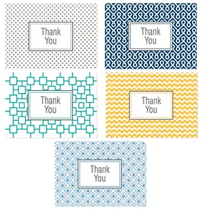 Thank You Postcards - 5 Fun Designs, 50 Postcards Per Pack - 4" x 6" Postcards