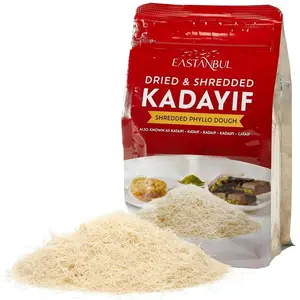 Eastanbul Dried & Chopped Kataifi Shredded Fillo Dough, Kurutulmus Kadayif Pastry Dough, Ingredient for The Viral Dubai Pistachio Chocolate Bar, Shredded Phyllo, Kunafa, Knafeh, Katifi, 170g (6oz)