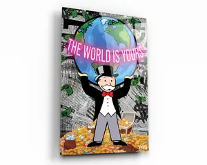 Monopoly Man 'The World is Yours' Pop Art -  or Acrylic Poster Unframed