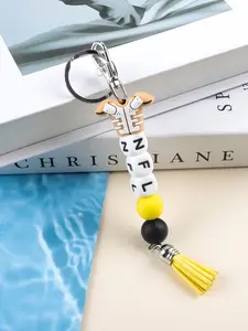 NFL Team Colors Tassel Keychain | Preppy Bag Charm with Jersey | Cute Football Fan Gift | Sport Key Ring