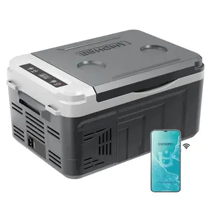 Euhomy 12-Volt 11 Quart Electric Cooler (Car Refrigerator) -  Bluetooth Enabled, Portable RV & Car Freezer
