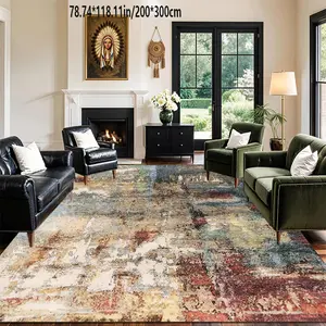 Abstract Art Modern Wind Area Carpet Machine Washable Home Decoration Sofa Tea Table Cushion Bedside Cushion Dining Table Cushion Kitchen Study Home Carpet Floor Cushion Modern Abstract Rug