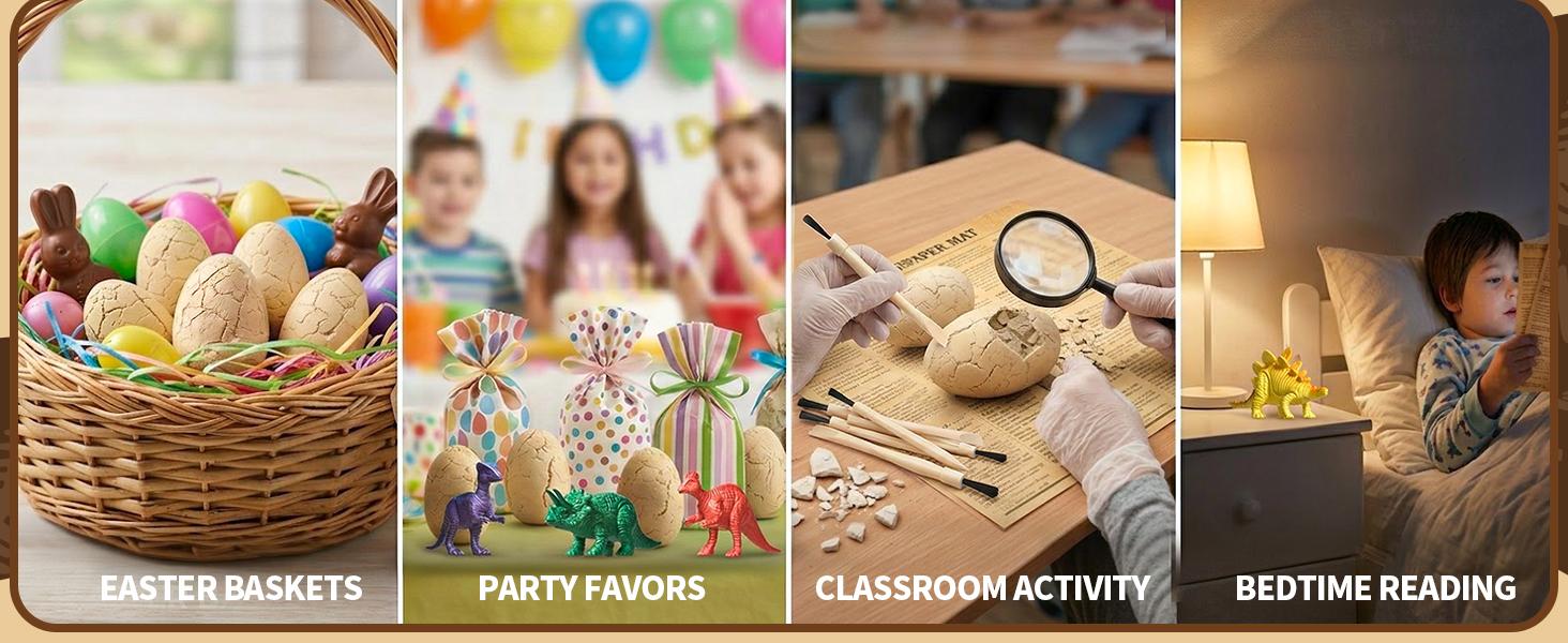 24 Dinosaur Eggs Dig Kit Toys for Kids, Dinosaur Eggs Excavation Kit with Magnifier, Easter Basket Stuffers, Science STEM Birthday Party Favors Gifts for Boys Girls Age 3 4 5 6 7 8 9 10 + Years Old 24 Dinosaur Eggs Dig Kit Toys for Kids, Dinosaur Eggs Excavation Kit with Magnifier, Easter Basket Stuffers, Science STEM Birthday Party Favors Gifts for Boys Girls Age 3 4 5 6 7 8 9 10 + Years Old