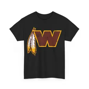 Washington Football Feather - Washington D.C. Football Unisex T-Shirt Casual Crewneck