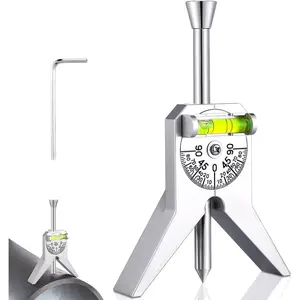 High-Quality Enhanced Pipe Center Alignment Tool, 4 Inch Y Base & Adjustable Protractor, Precise Measurement for Pipes (0.5 Inch and Up)