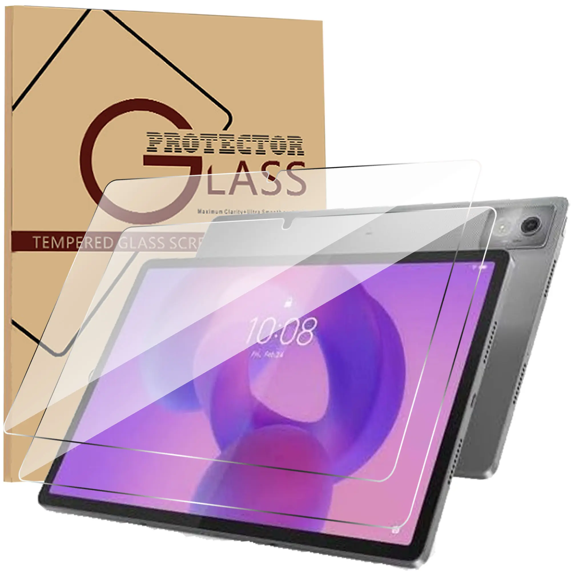 2 Pack Tempered Glass Screen Protector for Lenovo idea tab plus 12.1 inch  Anti Scratch HD Clear