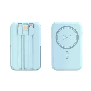Magnetic Wireless Power Bank - Fast Charging - Phone Holder - Portable - Magnetic Adsorption - MagSafe Wireless usb-c port