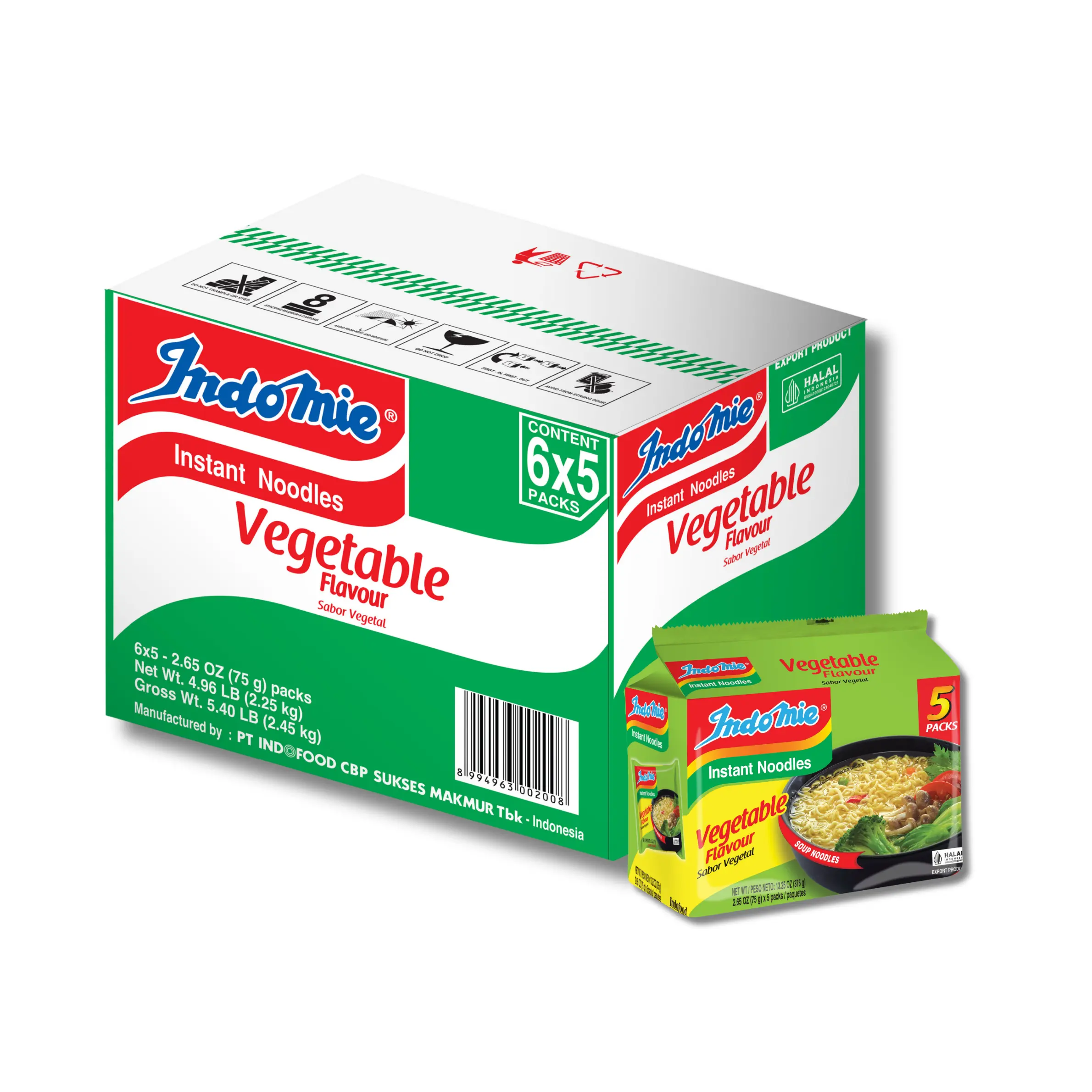 Official Indomie Vegetable Flavor (30 Packs)