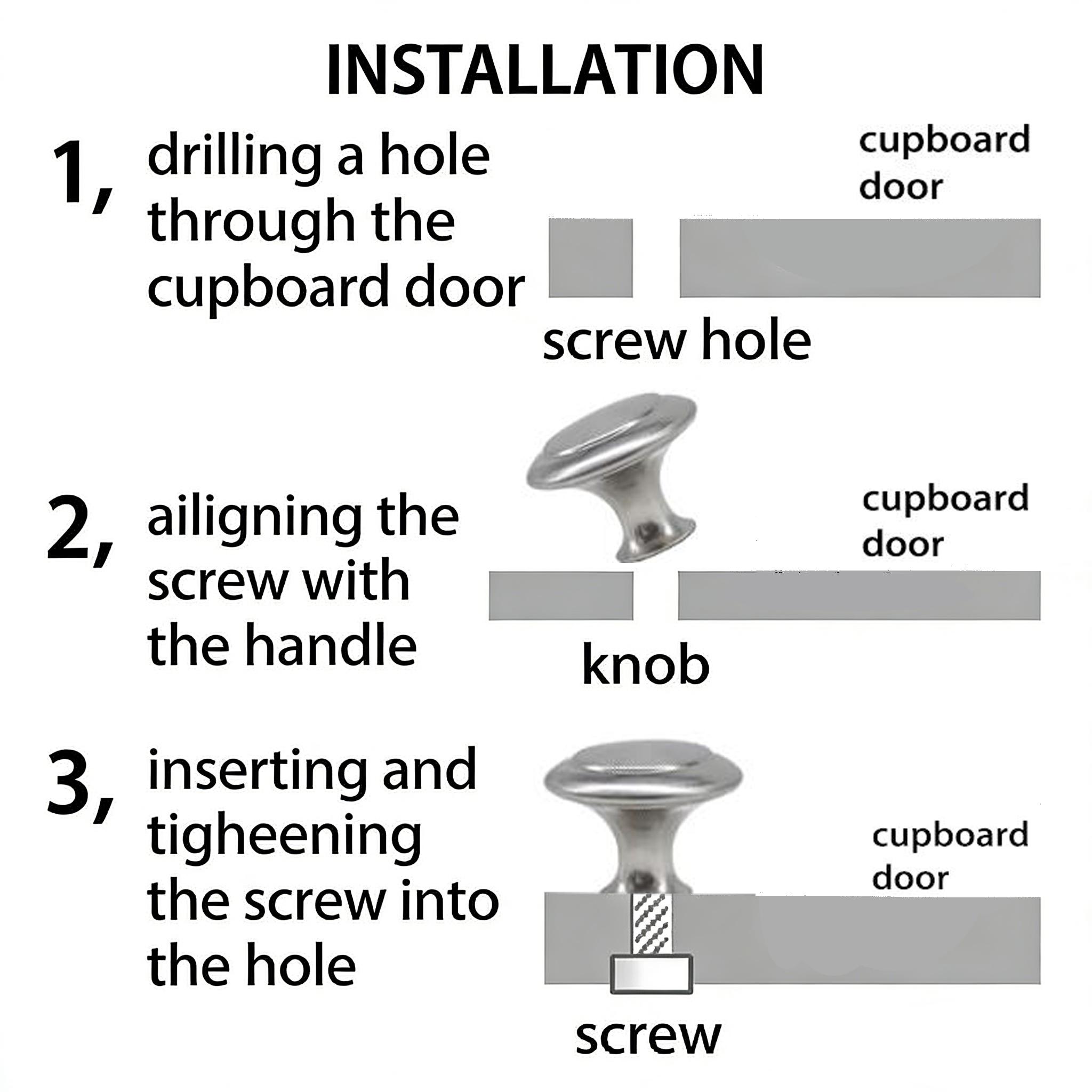 20Pcs Brushed Nickel Cabinet Knobs Drawer Pulls Door Handles Kitchen Hardware for Modern Home Decor