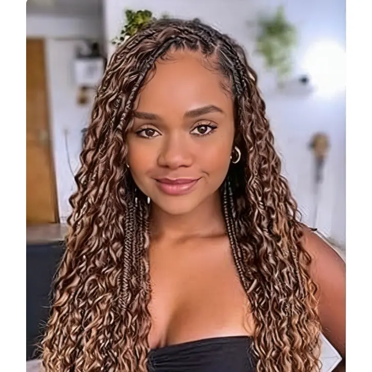 Deep Wave DEEP Hair Extensions Synthetic Fiber Crochet Hair Women's Styling Wigs for Versatile Looks
