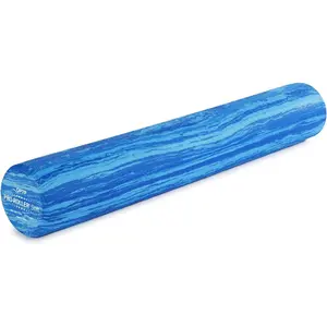 OPTP PRO-Roller Soft Density Foam Roller – Low Density Soft Foam Roller for Physical Therapy, Pilates, Yoga Foam Roll Exercises, and Muscle Recovery- Blue 36" x 6"