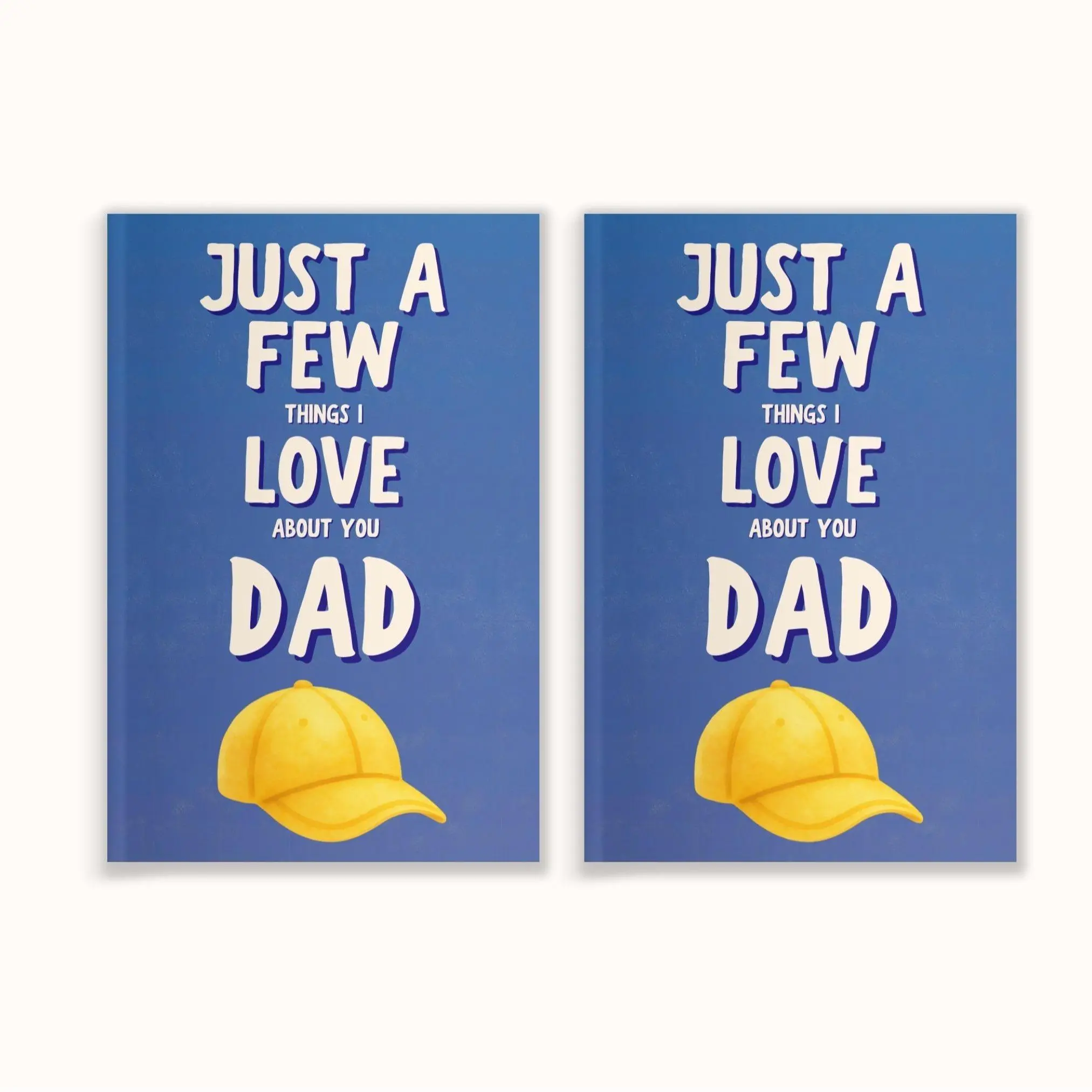 2 Pack: Just A Few Things I Love About You Dad Personalized Gift for Dad Father's Day Gift Fill In The Blank Memory Book Gift Idea For Dad