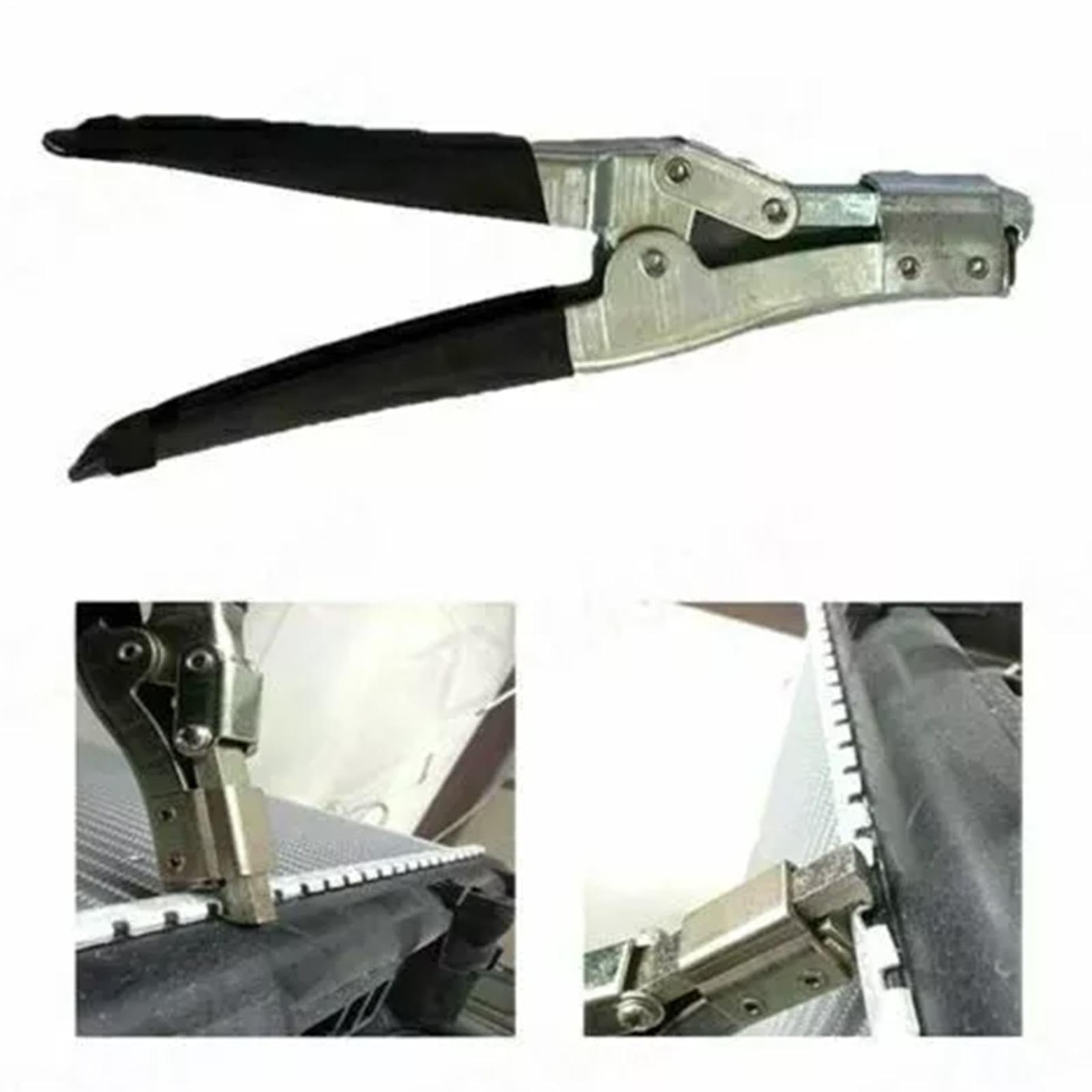 1PCS Universal Elastic Spring-Equipped Aluminum Radiator Tank Repair Lifter Pliers, Car Water Tank Opening Hand Tool for Vehicle Radiator Fixing, Springs