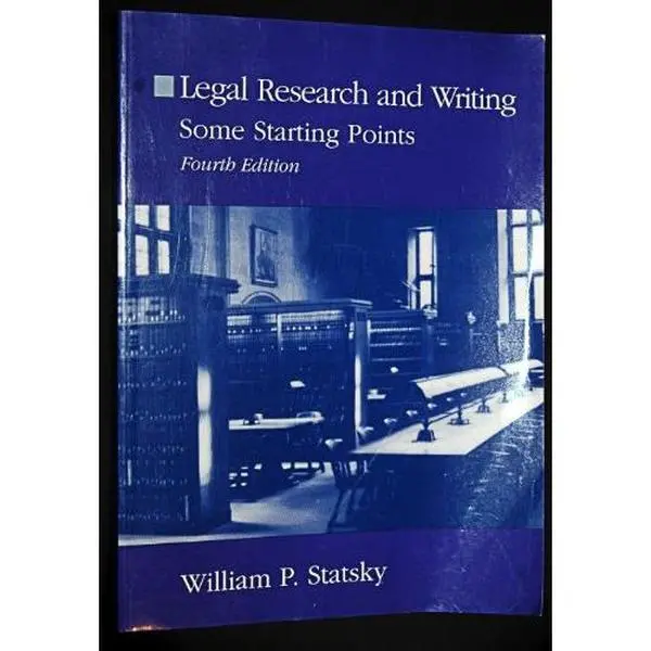 USED-Legal Research and Writing: Some Starting Points by William P. Statsky (Paperback)