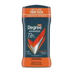 (3 PACK) Advanced Long Lasting Antiperspirant Deodorant Stick Twin Pack, Adventure, 2.7 oz