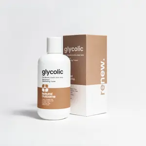 Glycolic Acid Exfoliating Toner for Acne Treatment and Skin Repair by Natural Outcome Skincare Advanced Anti Aging Toning Solution 8 oz