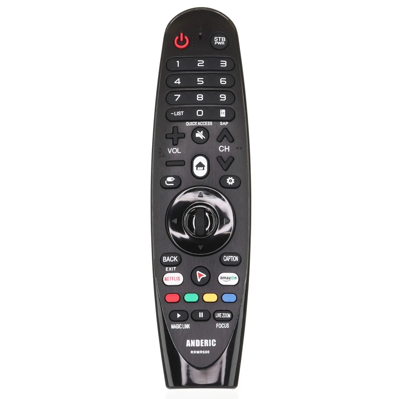 Anderic RRMR600 Universal Magic TV Remote Control for LG with Pointer Function