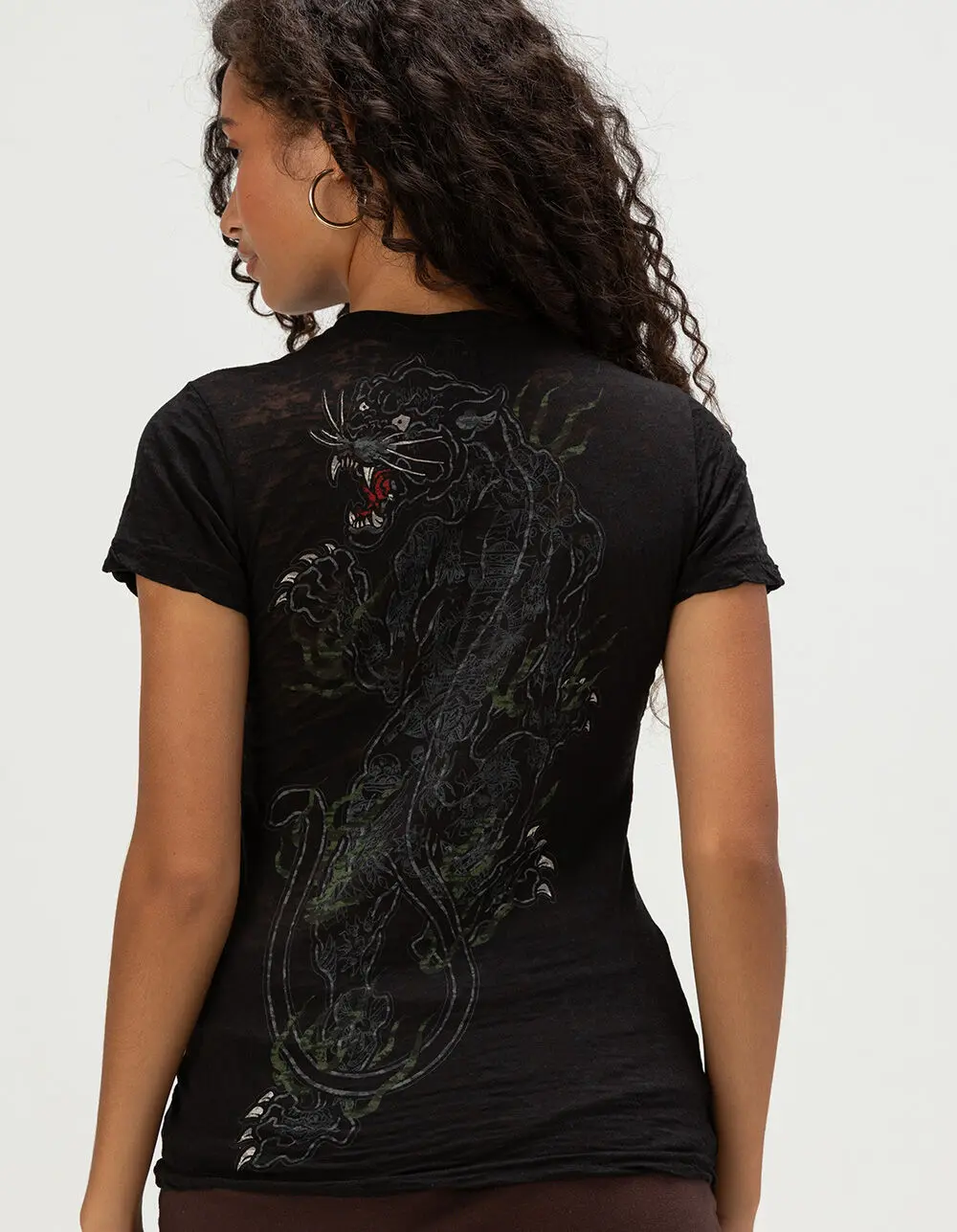 SULLEN Crawling Panther Womens Fitted Tee