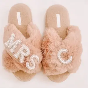 Luxury Personalized Bride Slippers, Quinceañera Gift, I Do Slippers , Custom Slippers, Bride Gift, Bridal Shower Gift, Bachelorette Party