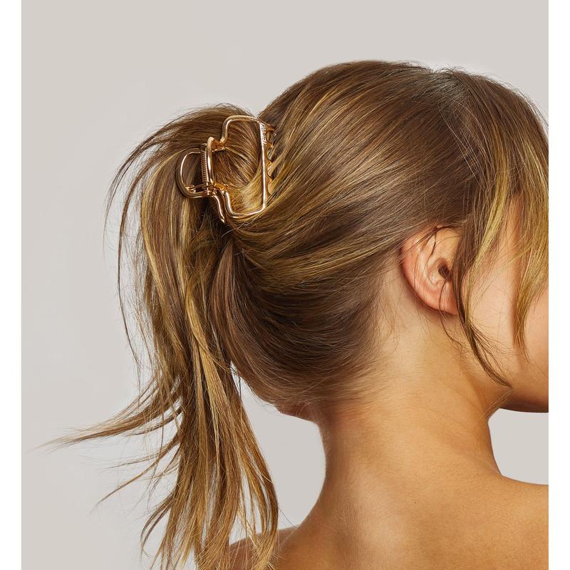 Kitsch Metal Open Shape Cloud Claw Clip - Gold, Metal Clip, 1PC, Ideal for Jewelry and Accessories