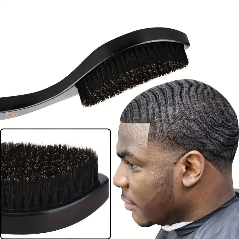 Men's Special Wave Shape Medium Hard Brush-ABS Plastic Handle Comb, Scalp Massage Design Suitable for Ordinary Hair Quality 1