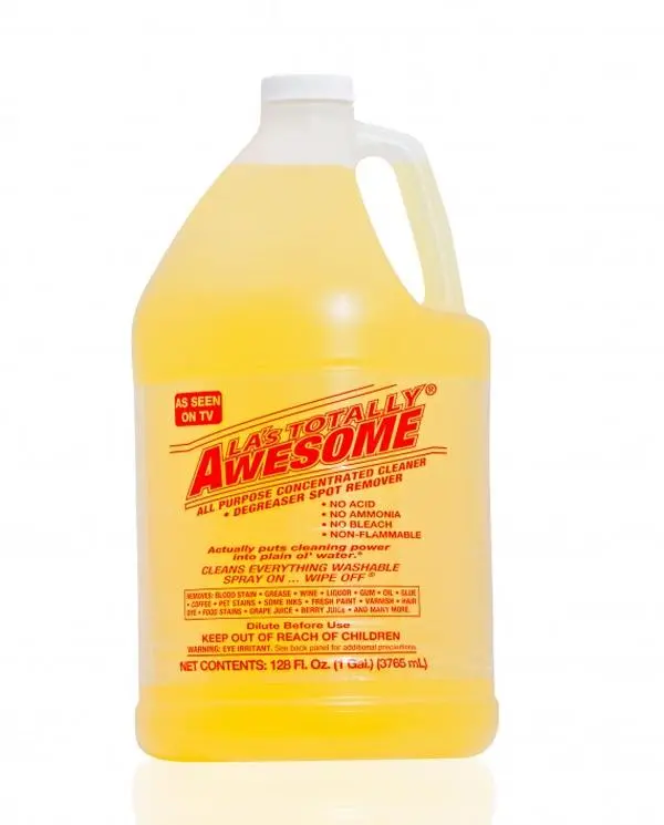 LA's Totally Awesome 1 Gal. All-Purpose Concentrate Household Cleaner - Multi Surface Cleaner for Any Washable Surface, Kitchen Grease Remover, Deep Clean Solution, Stain Spot Remover