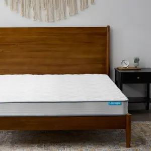Memory Foam Hybrid 6" Mattress - Comfortable and Supportive Sleep Experience, Compressed and Rolled, Features Durable Steel Coils & Cooling Gel
