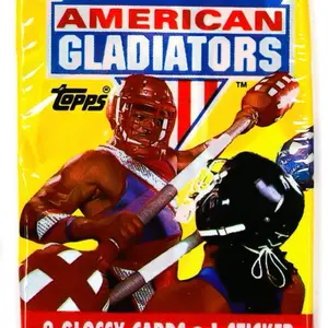 Topps American Gladiators 1991 Vintage Trading Cards & Sticker Pack