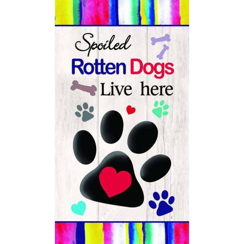 Spoiled Rotten Dogs Live Here Garden Flag - TikTok Shop