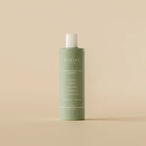 Mimane Glow – Nourish & Strengthen Shampoo | Gentle, Hydrating Cleanser | Sulfate-Free | Aloe Vera, Jojoba Oil & Caffeine | 250ml Hair Thickening Conditioner Moisture Tea Tree Niacinamide