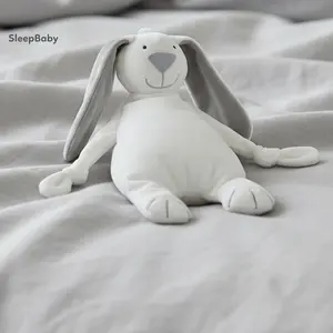 Cute Rabbit Plush Toy, Soft Bunny Stuffed Animal Rabbit Sleeping Comfort Pacify Mood Baby Plush Toy Sleeping Pillow Present