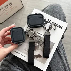 Velvet Earphone Case for AirPods 1/2/3/4 Pro/pro2, Simple Design Protective Cover with Lanyard, Durable and Stylish Audio Accessory, Headphone Accessories